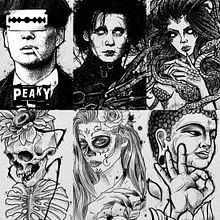 Blackwork Art. Un progetto di Illustrazione tradizionale, Disegno, Illustrazione digitale e Disegno digitale di Paulo André Flores - 26.11.2022