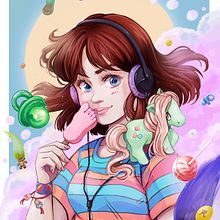 Mi proyecto del curso: Retratos digitales de fantasía con Photoshop. Un proyecto de Ilustración tradicional, Dibujo, Ilustración digital, Dibujo de Retrato, Dibujo digital y Pintura digital de Rita Muñoz - 27.11.2022