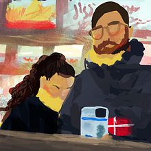 Un autoretrat a Utrecht. Ilustração tradicional, e Artes plásticas projeto de Laura Girona - 26.11.2022