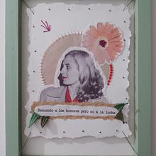 Eva en Flor. Fine Arts, Collage, Embroider, and Textile Design project by soledadsilva - 11.26.2022