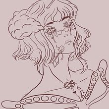 Mi proyecto del curso: Retratos digitales de fantasía con Photoshop. Projekt z dziedziny Trad, c, jna ilustracja,  R, sunek, Ilustracja c, frowa, Portret, R, sunek c, frow, Malarstwo c i frowe użytkownika Alexandra Rodriguez - 27.11.2022