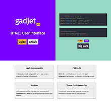 Gadjet : HTML User Interface. Un projet de UX / UI, HTML , et CSS de Nitipit Nontasuwan - 28.12.2021