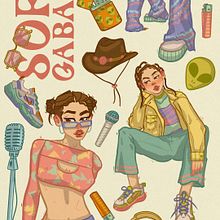 Sofía Gabanna, por GLASSMUSE.. Een project van Ontwerp van personages,  Schetsen,  Tekening, Storytelling, Storyboard,  Artistieke tekening y Verhaallijn van GLASSMUSE studio - 27.11.2022
