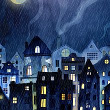 Mein Abschlussprojekt für den Kurs: Imaginäre Orte: Zeichnen, Malen und Digitalisieren mit Photoshop. Un projet de Esquisse , Dessin, Illustration numérique, Illustration architecturale , et Narration de Marion Kac - 27.11.2022