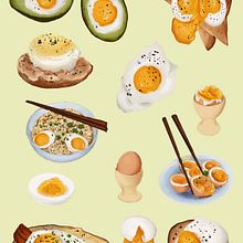 Egg study . Un proyecto de Ilustración tradicional de Shelbi Jolan Lombard - 23.11.2022