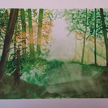 My project for course: Dreamy Watercolor Landscapes: Paint with Light. Pintura, e Pintura em aquarela projeto de inesmcarneiro - 27.11.2022