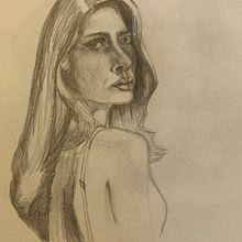 My project for course: Portrait Sketchbooking: Explore the Human Face. Un proyecto de Bocetado, Dibujo, Dibujo de Retrato, Dibujo artístico y Sketchbook de Nicole Dean - 18.11.2022