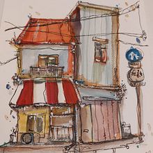 Inspire by Albert Kiefer - Dank U Wel. Projekt z dziedziny Sketching,  R, sunek,  R, sunek architektoniczn, Sketchbook,  R i sunek atramentem użytkownika estiarte11 - 27.11.2022