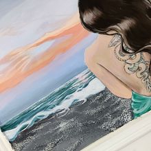 Arte 2022 lo + reciente  . % Ángela Serrano tarafından hazırlanan Geleneksel illüstras, on, Sulubo, a Resim, Akrilik Bo, Ve ama projesi - 11.27.2022