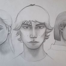 Mi proyecto del curso: Sketchbook de retrato: explora el rostro humano. Sketching, Drawing, Portrait Drawing, Artistic Drawing, and Sketchbook project by Leslie Gonzales - 11.27.2022