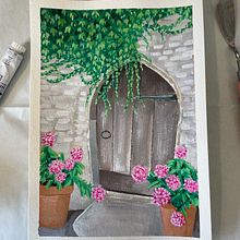 My project for course: Landscape Painting with Gouache for Beginners. Fine Arts, Painting, Naturalistic Illustration, and Gouache Painting project by reuti.michael - 11.28.2022