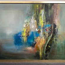 Gesso and metal-leafed frames for Ralph Cowan paintings. Un progetto di Artigianato, Belle arti, Interior design, Interior Design, Pittura ad olio, Falegnameria , Interior Design e Design e creazione di mobili di Annika McSeveny (Antika) - 28.11.2022