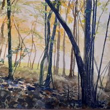 My project for course: Dreamy Watercolor Landscapes: Paint with Light. Painting, and Watercolor Painting project by Fuzuki - 11.28.2022