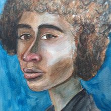 Meu projeto do curso: Retrato artístico em aquarela. Een project van  Beeldende kunst, Schilderij, Aquarelschilderen y  Portrettekening van Kátia Heckler - 28.11.2022