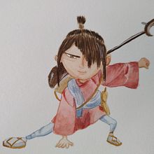 Meu projeto do curso: Ilustração expressiva de mangá em aquarela. Traditional illustration, Drawing, Watercolor Painting, and Manga project by asafejesse - 11.28.2022