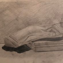 My project for course: Artistic Drawing for Beginners. Un projet de Dessin au cra, on, Dessin, Dessin réaliste , et Dessin artistique de Eka Begashvili - 28.11.2022