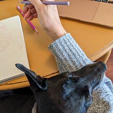 This is why it takes awhile to finish a sketch. . Fotografia projeto de Michele Scott James - 29.11.2022