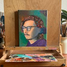 Mi proyecto del curso: Retratos contemporáneos al óleo. Ilustração tradicional, Artes plásticas, Pintura, e Pintura a óleo projeto de María Graciela - 29.11.2022
