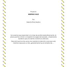 'Mientras Viajo': Mi proyecto del curso: Escritura creativa: desbloqueos, disparadores e ideas. Writing, Creativit, Stor, telling, Narrative, and Creative Writing project by Helenita Evila Medina - 11.30.2022
