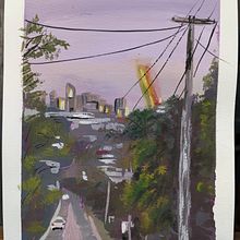 My project for course: Gouache Painting of Urban Landscapes. Projekt z dziedziny Trad, c, jna ilustracja,  Malarstwo i Malowanie gwaszami użytkownika dianabriscoe123 - 30.11.2022