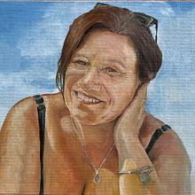 Meu projeto do curso: Retrato realista a óleo: detalhes e expressão. Un progetto di Belle arti, Pittura e Pittura ad olio di Ines Miranda - 30.11.2022