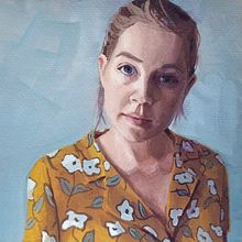 Self Portraits. Fine Arts, Painting, and Gouache Painting project by Hilary Rose - 11.30.2022