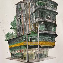 My project for course: Expressive Architectural Sketching with Colored Markers . Membuat sketsa, Menggambar, Ilustrasi Arsitektur, Buku sketsa & Ilustrasi Tinta proyek oleh sansan_ng411 - 12.01.2022