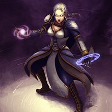 Jaina Proudmoore. Ilustração tradicional, e Design projeto de João Emanuel Gomes dos Santos - 01.12.2022