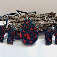 Pendientes y colgante en arcilla polimerica. Arts, Crafts, Design, Accessor, and Design project by silvia.rico - 12.01.2022