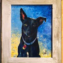 Dog Paintings. Traditional illustration, Acr, and lic Painting project by Barton Wood - 12.01.2022