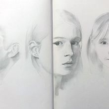 Mon projet du cours : Carnet de portraits : explorez le visage humain. Projekt z dziedziny Sketching,  R, sunek, Portret,  R, sunek art, st, czn i Sketchbook użytkownika Franck Mangialomini - 01.12.2022