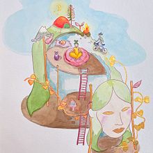 My project for course: Surreal Illustration with Watercolor and Ink. Een project van Traditionele illustratie,  Beeldende kunst, Schilderij,  Tekening y Aquarelschilderen van Kristen Stephenson - 01.12.2022
