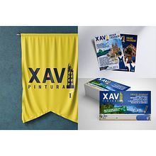 Diseño de Identidad corporativa y folletería "Xavi Pintura". Un projet de Design , Publicité, Br, ing et identité , et Design graphique de Jonathan Josue Alvarez - 01.12.2022