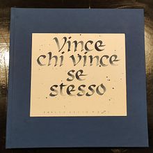 Sketchbook 24 x 24 cm "Vince Chi Vince Se Stesso" (24 pagine). Traditional illustration, Arts, Crafts, Bookbinding, DIY, and Sketchbook project by Gianluca Cucciniello - 12.01.2022