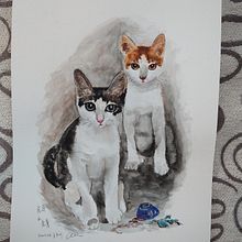 My project for course: Expressive Animal Portraits in Watercolor. Traditional illustration, Watercolor Painting, Realistic Drawing, and Naturalistic Illustration project by Goldie Liu - 11.25.2022