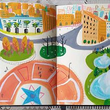 Mein Abschlussprojekt für den Kurs: Malerisches Skizzenbuch mit Gouache. Traditional illustration, Sketching, Drawing, Architectural Illustration, Sketchbook, and Gouache Painting project by zeliha - 11.18.2022