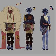 Meu projeto do curso: Desenho de personagens repletos de carisma - Shirogane "Oni" Ao. Character Design, Sketching, Drawing, Stor, telling, Stor, board, Artistic Drawing, and Narrative project by Ariel Lemos Assis d'Arêde - 12.02.2022