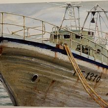 Il mio progetto del corso: L'arte dell'acquerello: dipingi il tuo mondo (PESCHERECCIO IN PORTO). Traditional illustration, Fine Arts, Painting, and Watercolor Painting project by Giovanni MEDUSEI - 12.02.2022
