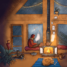 Mein Abschlussprojekt für den Kurs: Stimmungsvolle digitale Illustration mit Procreate. Traditional illustration, Digital Illustration, Digital Drawing, Sketchbook, and Narrative project by Lisa Brenk - 12.03.2022
