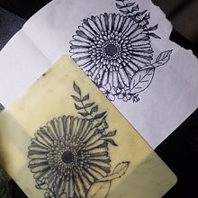 Mon projet du cours : Initiation aux techniques de tatouage. Traditional illustration, Tattoo Design, and Botanical Illustration project by marie billebeau - 12.03.2022