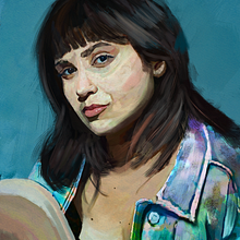 She is Roberta Lisa - Digital Portrait Essentials: Top Beginner's Course on Domestika - Project by Rod Lovell. Design, Advertising, Traditional illustration, Portrait Photograph, Portfolio Development, Portrait Drawing, Self-Portrait Photograph, Vector Illustration, Digital Illustration, Painting, Oil Painting, Watercolor Painting, Acr, lic Painting, Music, Digital Painting, Gouache Painting, Matte Painting, Decorative Painting, Pencil Drawing, Drawing, Realistic Drawing, Artistic Drawing, Digital Drawing, Figure Drawing, Colored Pencil Drawing, Film, Video, TV, Film, Film Photograph, Photograph, Photo Retouching, Character Design, Manga, Comic, Arts, Crafts, Concept Art, Sculpture, Social Media, Instagram, Instagram Photograph, Instagram Marketing, Social Media Design, Embroider, Sketching, Sketchbook, Content Writing, Cop, and writing project by Rod Lovell - 11.21.2022