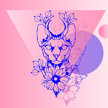Trabalho final da aula de transparência , no curso Illustrator para iniciantes. Ilustração tradicional projeto de Ana Ferreira - 03.12.2022