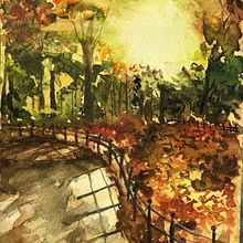 My project for course: Dreamy Watercolor Landscapes: Paint with Light. Projekt z dziedziny  Malarstwo i Malowanie akwarelą użytkownika Eman Badie Elkholy - 03.12.2022