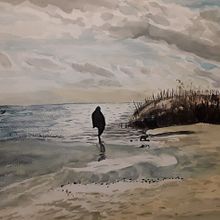 My project for course: Atmospheric Landscapes in Watercolor . Projekt z dziedziny  Sztuki piękne,  Malarstwo i Malowanie akwarelą użytkownika Johanneke Turmel - 03.12.2022