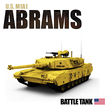 Modelado y Renderizado de Tanque M1A1 Abrams . Industrial Design project by Leopoldo Crescente Herrera Cid - 12.03.2022