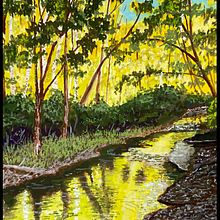 Butternut Creek. Fine Arts, Painting, Naturalistic Illustration, and Gouache Painting project by frankis0028 - 12.04.2022