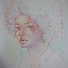 Meu projeto do curso: Desenho de retratos vibrantes com lápis de cor. Drawing, Portrait Drawing, Sketchbook, and Colored Pencil Drawing project by Gabriela Saron - 12.01.2022