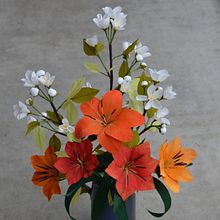 My project for course: Realistic Paper Flower Design. Paper Craft, Decoration, and DIY project by maria_xy - 12.04.2022