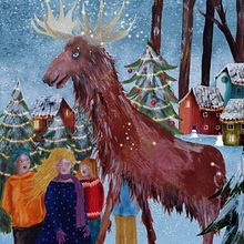 Mein Abschlussprojekt für den Kurs: Kreative Illustrationstechniken mit Gouache. Traditional illustration, Character Design, Fine Arts, Painting, Children's Illustration, Gouache Painting, and Picturebook project by Marion Kac - 12.04.2022