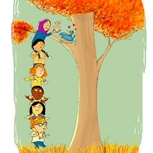Escenas infantiles. Ilustração tradicional, Ilustração digital, Ilustração infantil, Ilustração editorial e Ilustração com tinta projeto de Tremebundo Studio - 04.12.2022